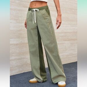 PEIHOT Women’s Low Rise Striped Pants